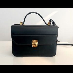 Charles & Keith Black Faux Leather Purse